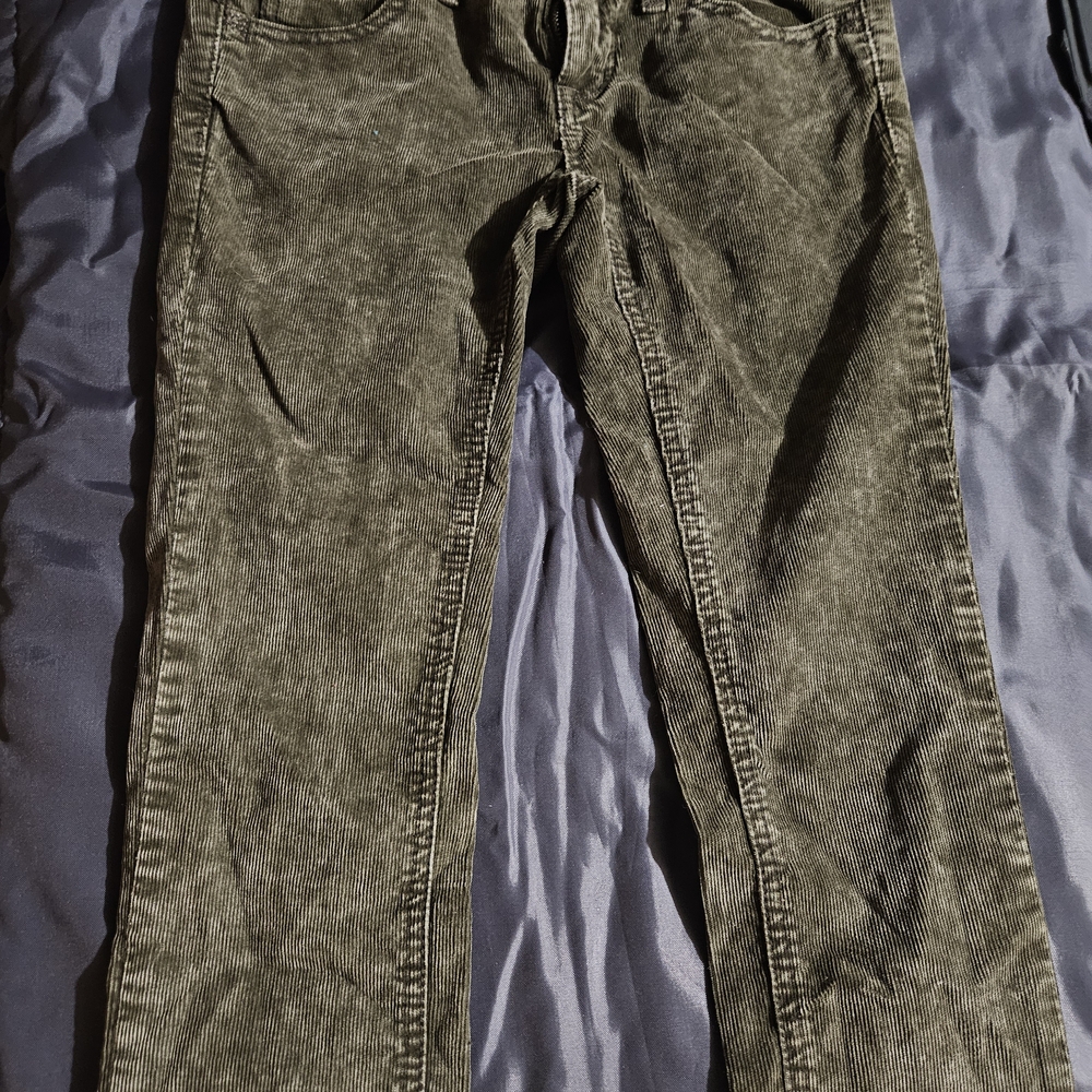 Free People Men's Green Corduroy Jeans